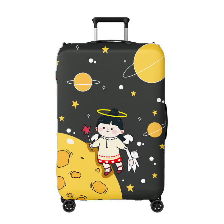 Unisex Suitcase Cover with Colorful City Design Stornfield