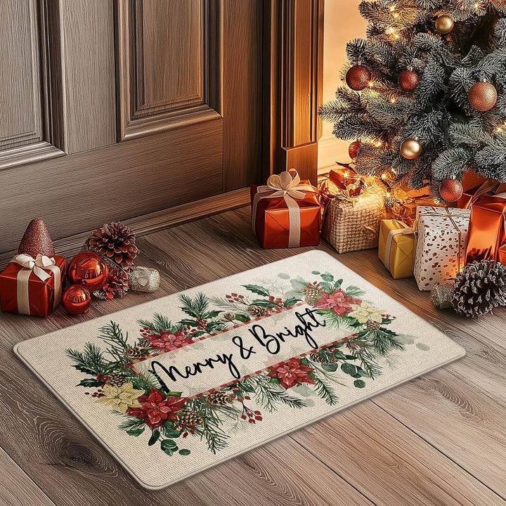 Festive Holiday-Themed Welcome Mat Stornfield