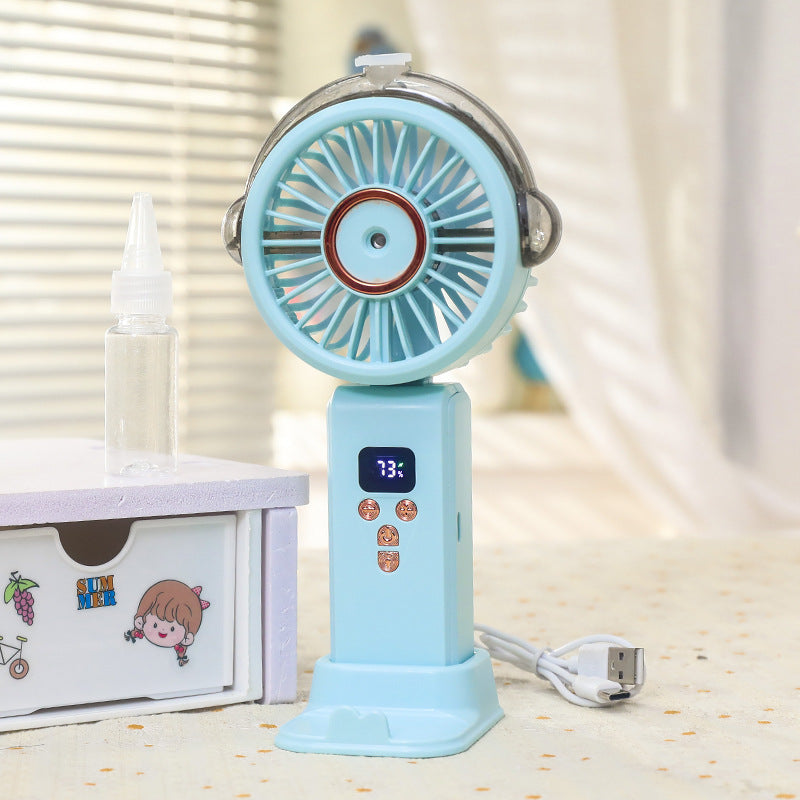 Women Portable Water Sprayer Fan with Digital Control Stornfield