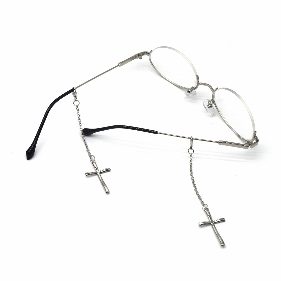 Elegant Cross-Design Chain Eyewear Holder Stornfield