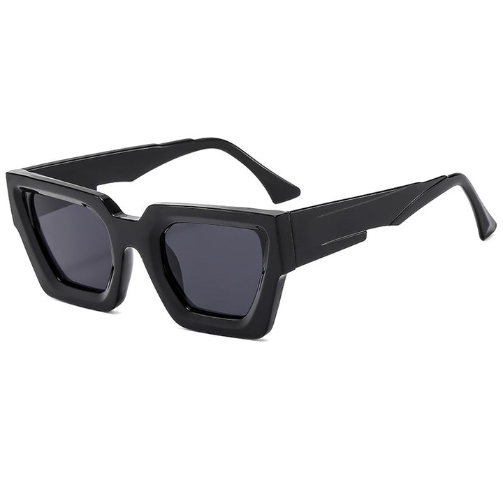 Ladies stylish square sunglasses in modern design with refined plastic frame Stornfield
