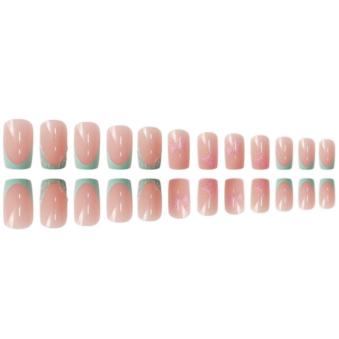 Artistic Floral Design Nail Extensions Stornfield