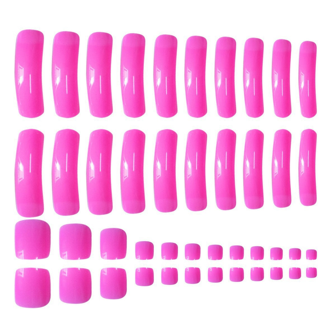 Long Glossy Press-On Nail Extensions Stornfield
