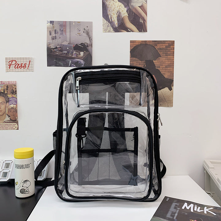 Transparent Multi-Pocket Clear School Backpack Stornfield