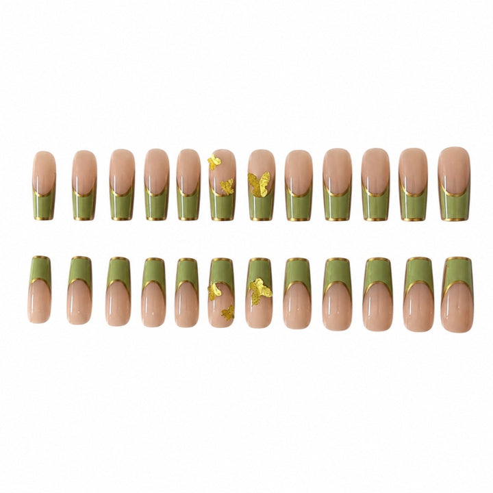 Artificial nails with elegant floral and delicate design Stornfield