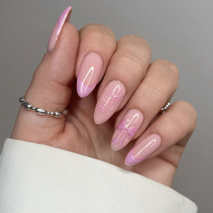 Elegant Butterfly Design Press-On Nails Stornfield