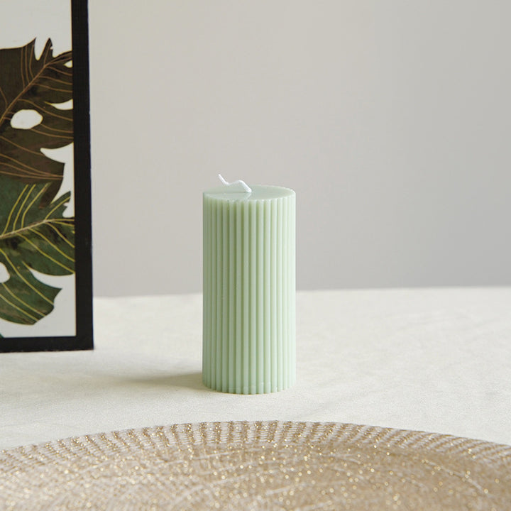 Minimalist Glossy Ceramic Pedestal Candle and Dessert Stand