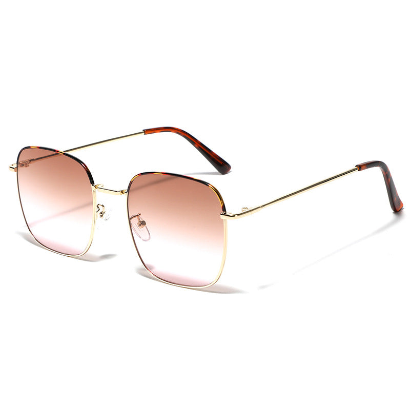 Women's fashionable square sunglasses with elegant metal frame Stornfield