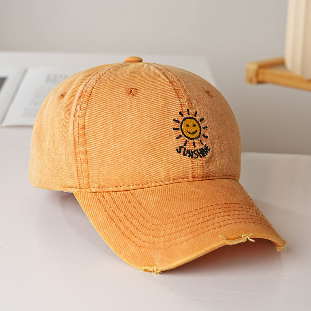 Women's sporty cotton cap with sun embroidery Stornfield
