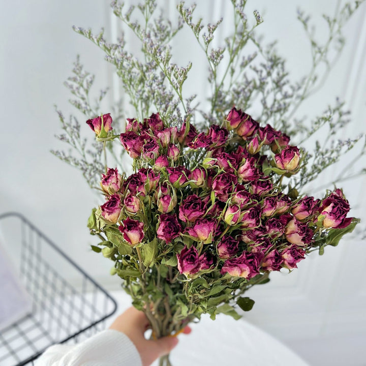Dried Floral Rose Bouquet with Botanical Filler