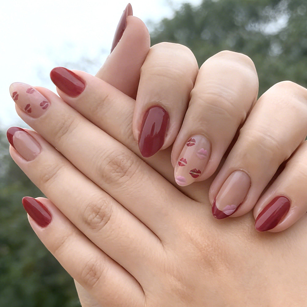 Kiss-Embellished Press-On Nail Set Stornfield