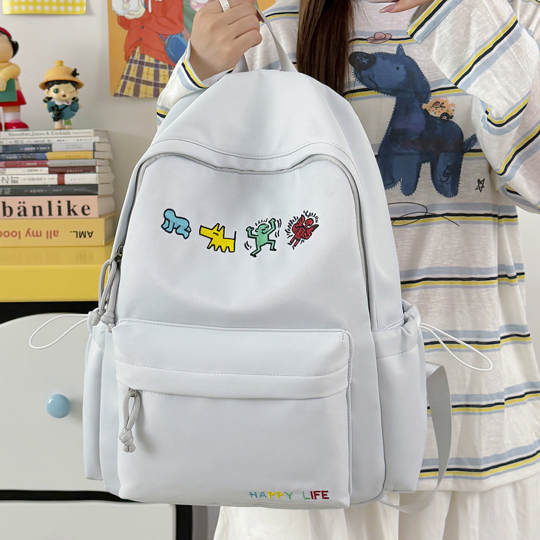Fun Themed Embroidered Backpack Stornfield