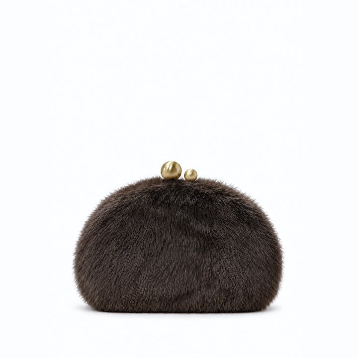 Plush Faux Fur Clutch