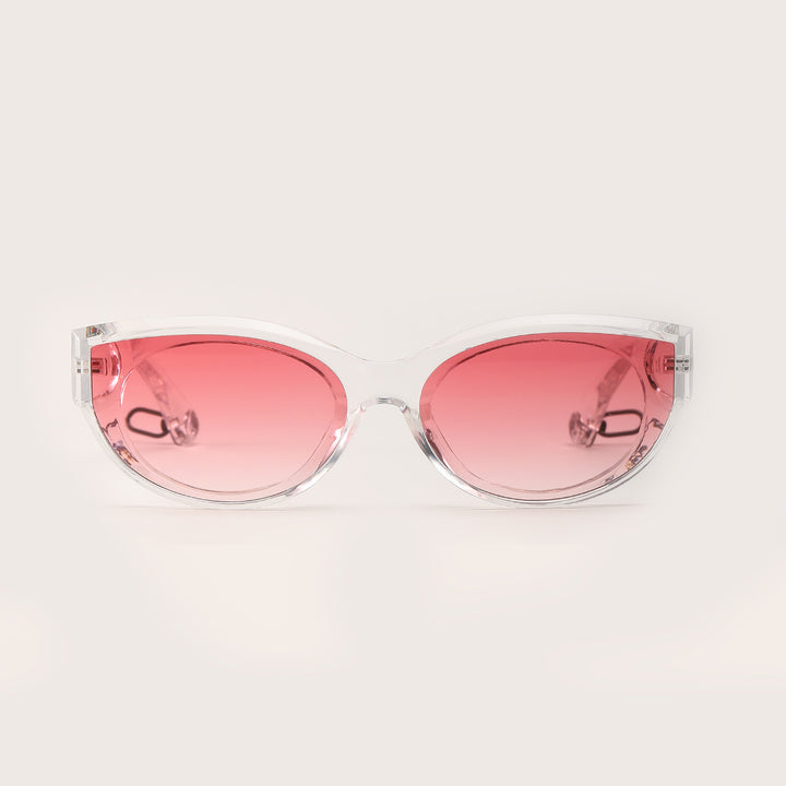 Women's fashionable sunglasses with transparent frame and UV protection Stornfield