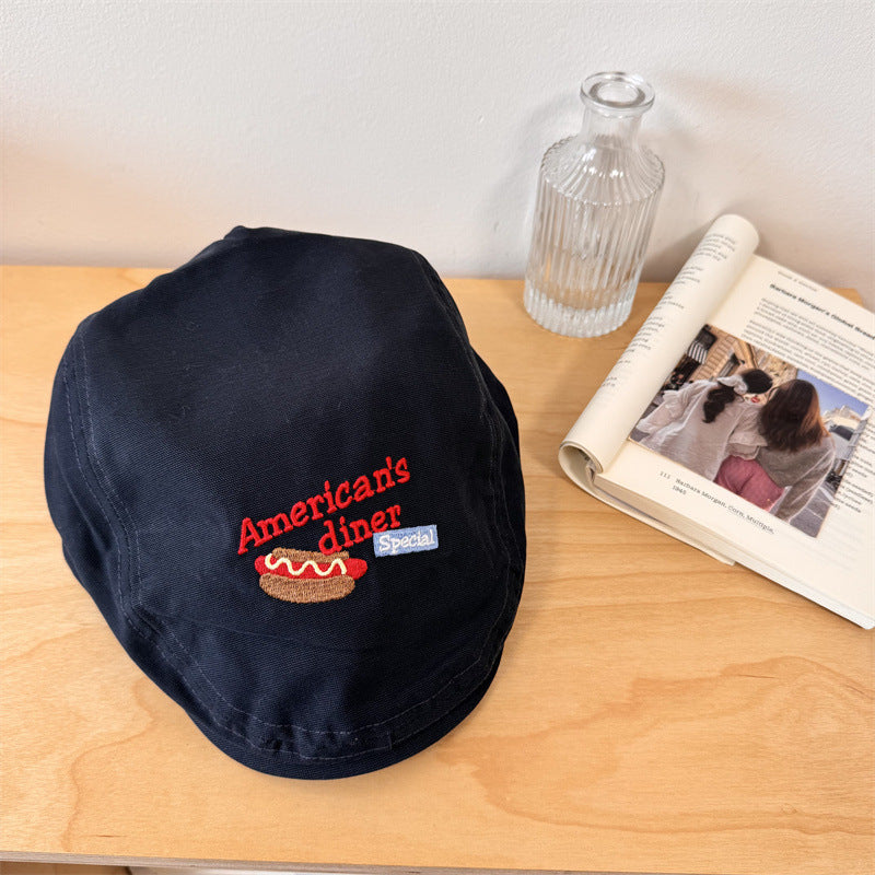 Men's Embroidered Casual Newsboy Cap Stornfield