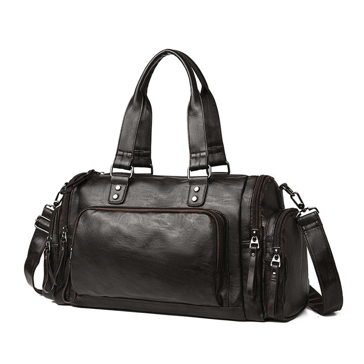Premium Leather Travel Duffle Bag Stornfield