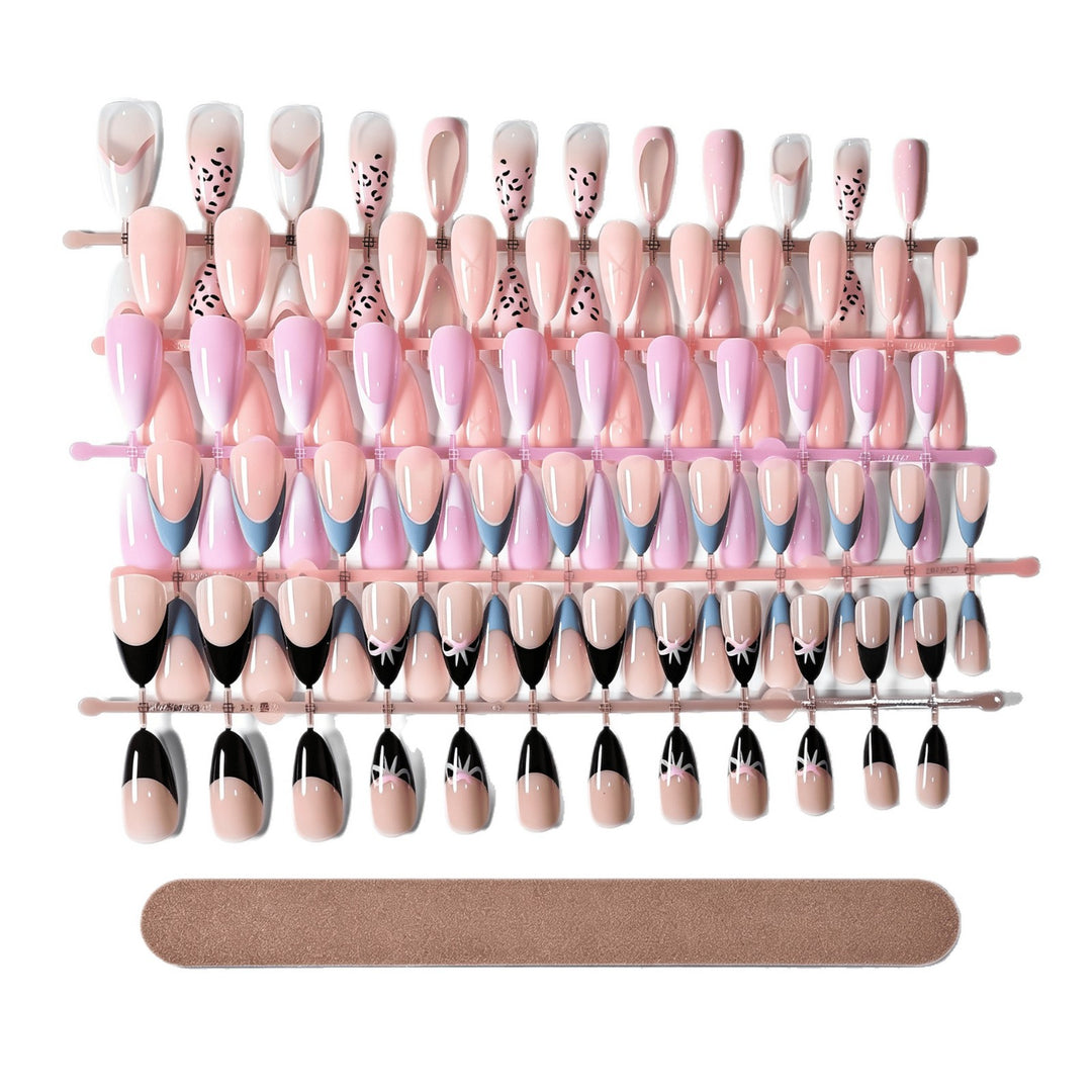 Removable Press-On Nail Set with Decorative Designs Stornfield