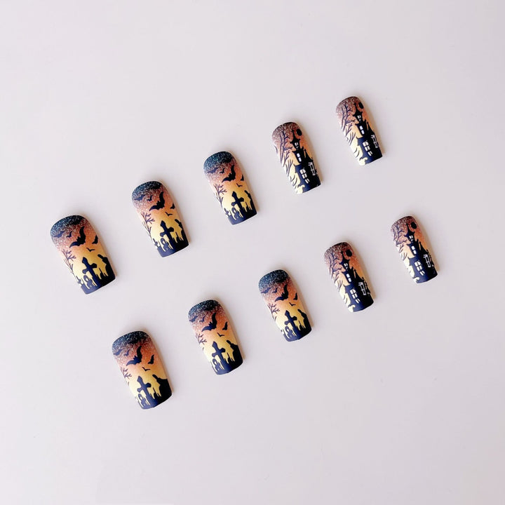 Halloween Artificial Nail Set with Creepy Design Stornfield