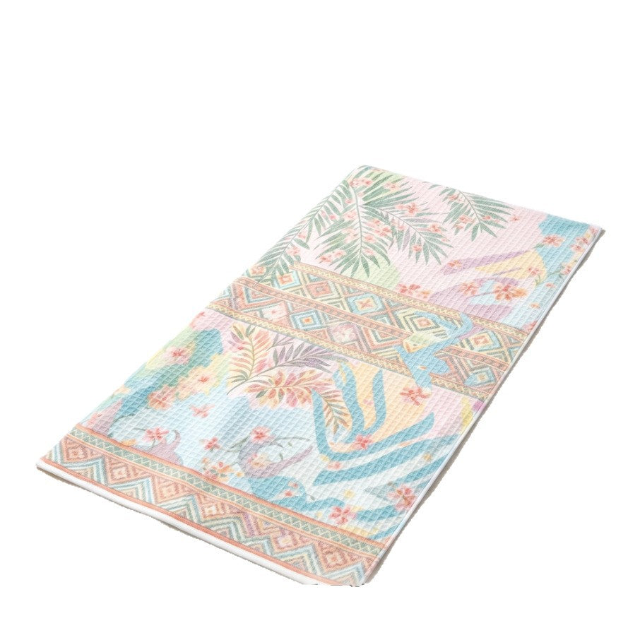 Beach blanket with maritime design and high-quality waffle structure Stornfield