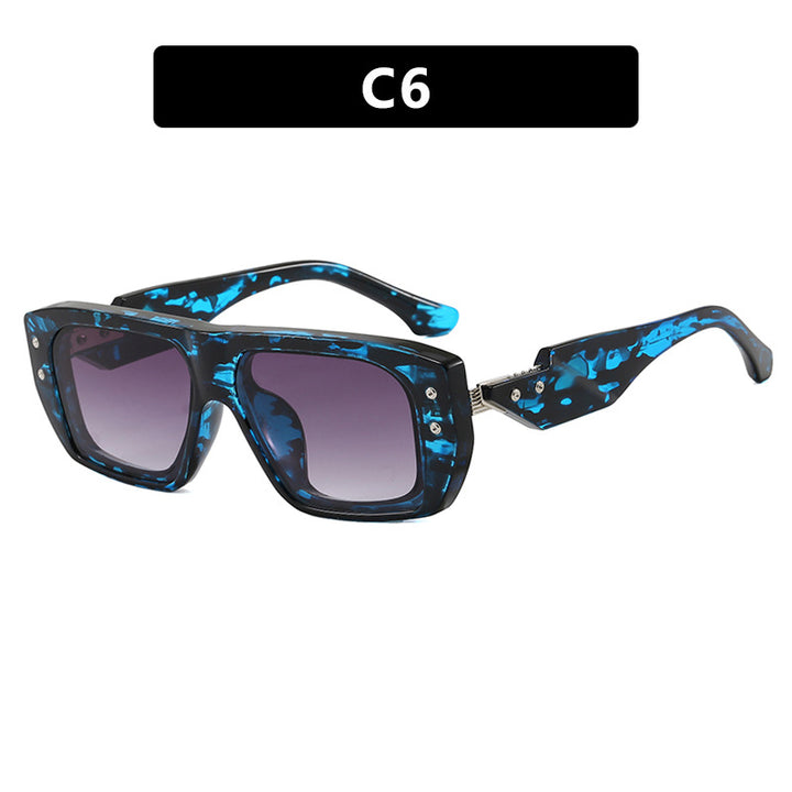 Women's fashionable square glasses with multicolored transparent frame Stornfield