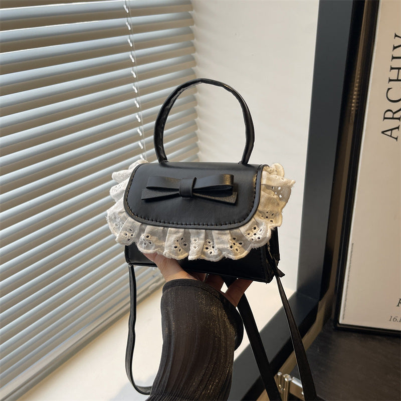 Elegant Ruffled Bow Crossbody Handbag Stornfield