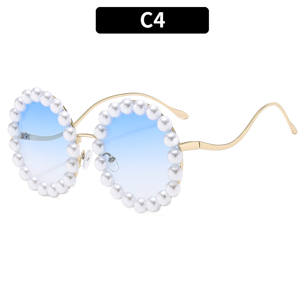 Decorative Round Frame Sunglasses