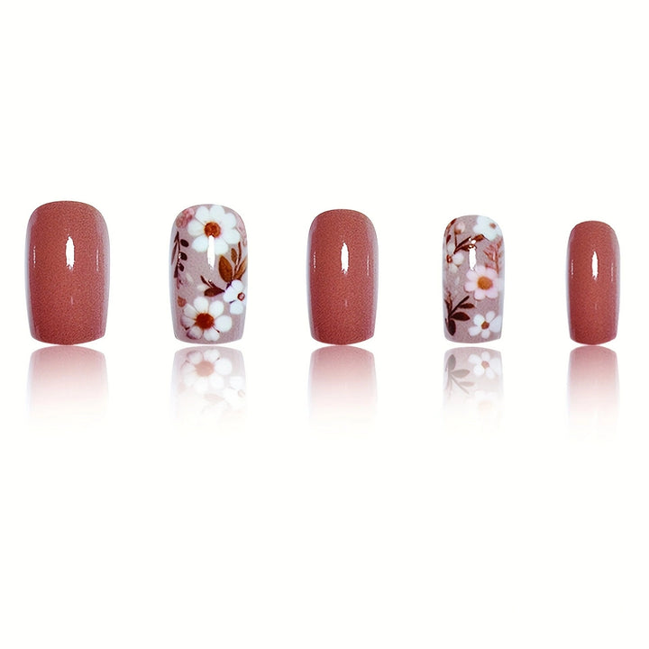 Floral Acrylic Nail Design Stornfield