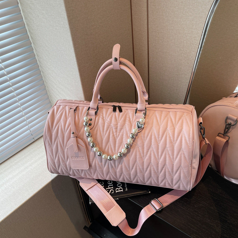 Noble travel bag in modern diamond design Stornfield