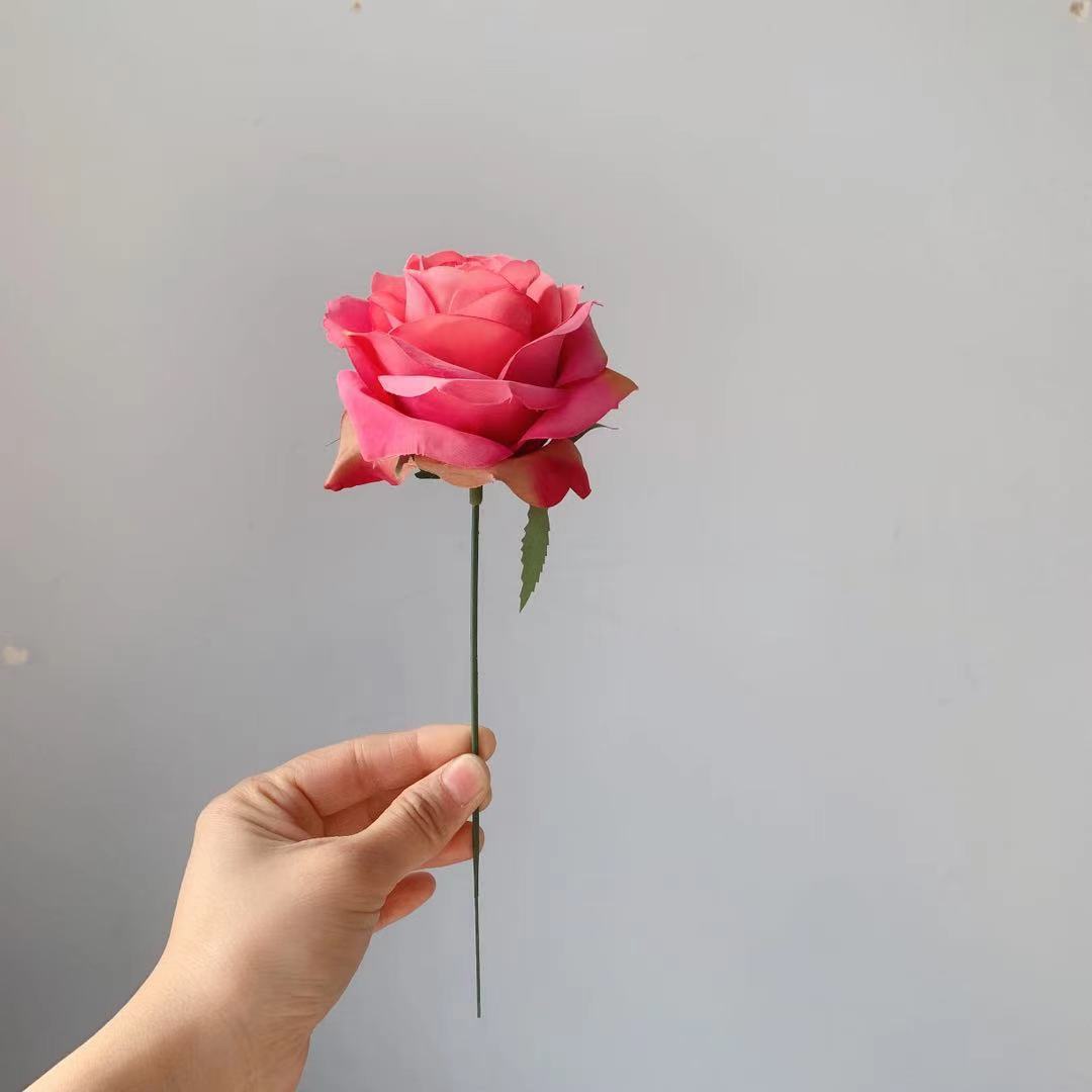Realistic Silk Rose Stem