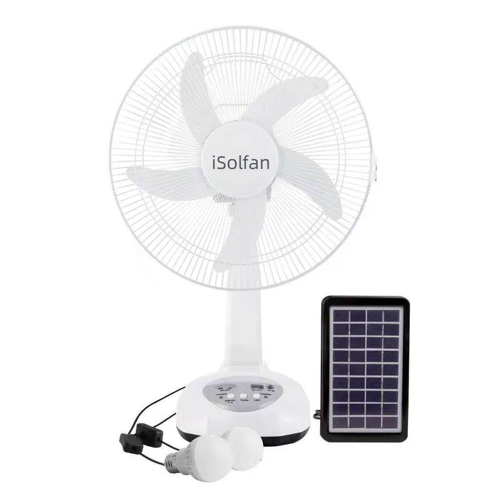 Women's Solar-Powered High-Performance Fan with Remote Control and Intelligent Control System Stornfield