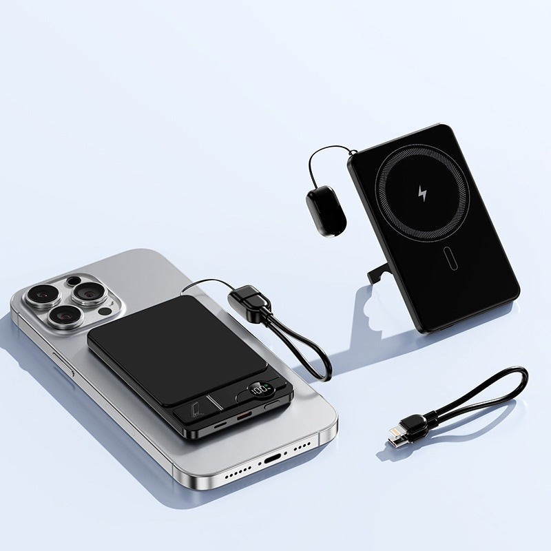 Portable power bank with integrated wireless charging technology and dual fast charging function Stornfield
