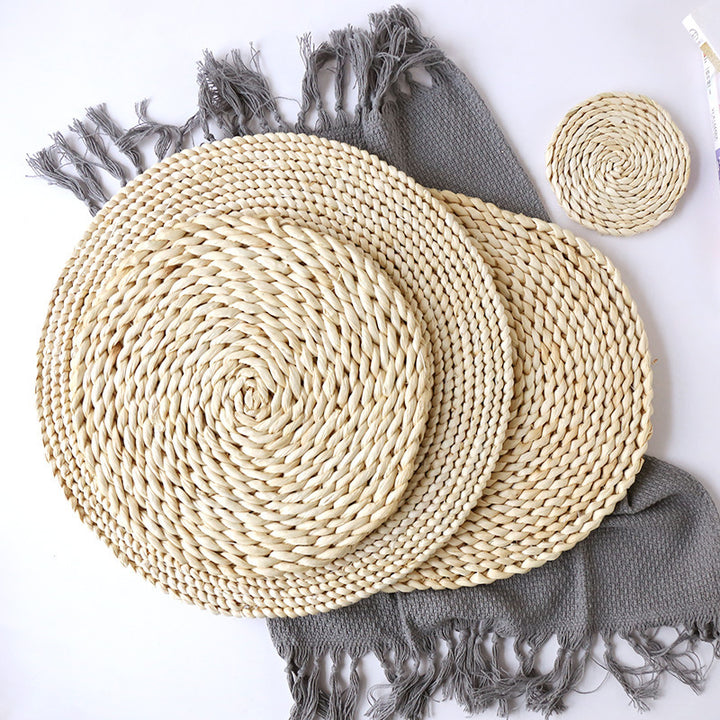 Round Coaster Made of Natural Fiber Stornfield