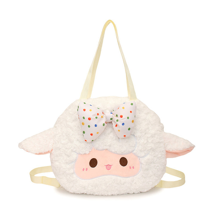 Plush Backpack with Cute Lamb Design Stornfield