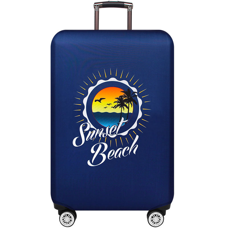 Women's Hard Shell Suitcase with Trendy Surf Motif Stornfield