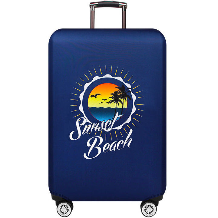 Women's Hard Shell Suitcase with Trendy Surf Motif Stornfield
