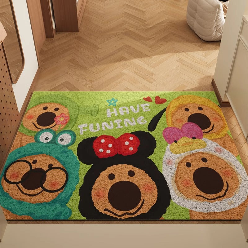 Cartoon-Themed Welcome Mat for Indoor Home Display