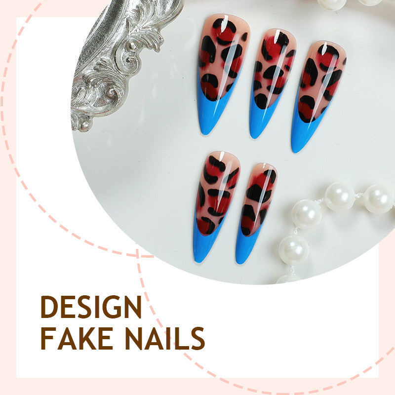 Creative nail art set with leopard details Stornfield