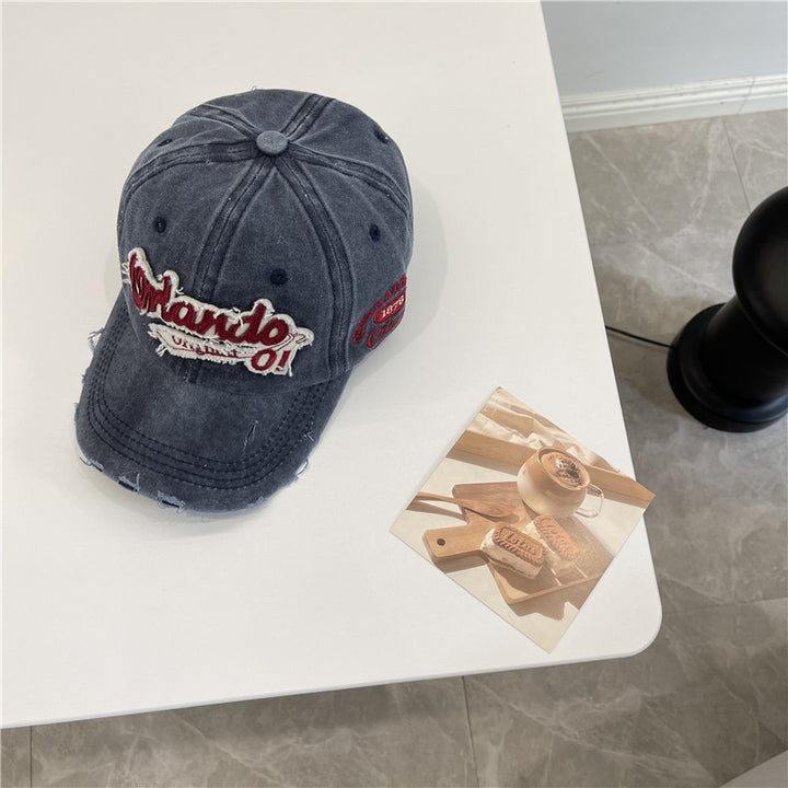Men's Distressed Vintage-Inspired Baseball Cap Stornfield