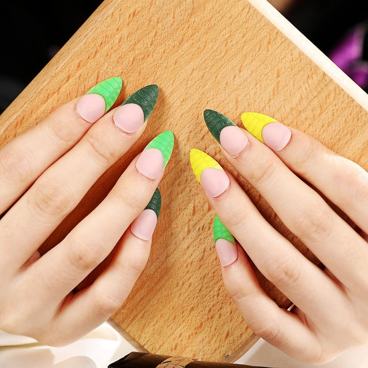 Creative artificial nails with trendy geometric design Stornfield