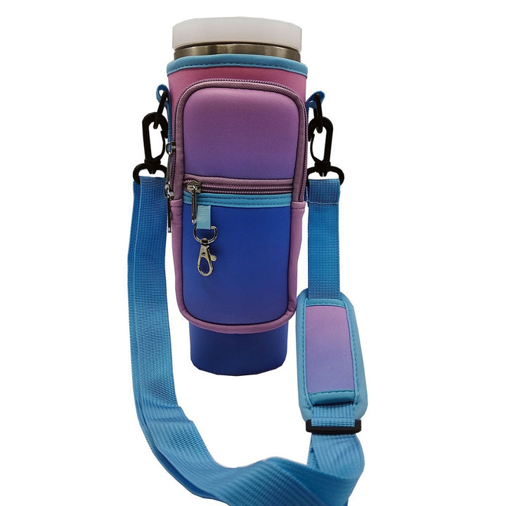 Ladies trendy and sparkling drinking bottle with shoulder bag Stornfield