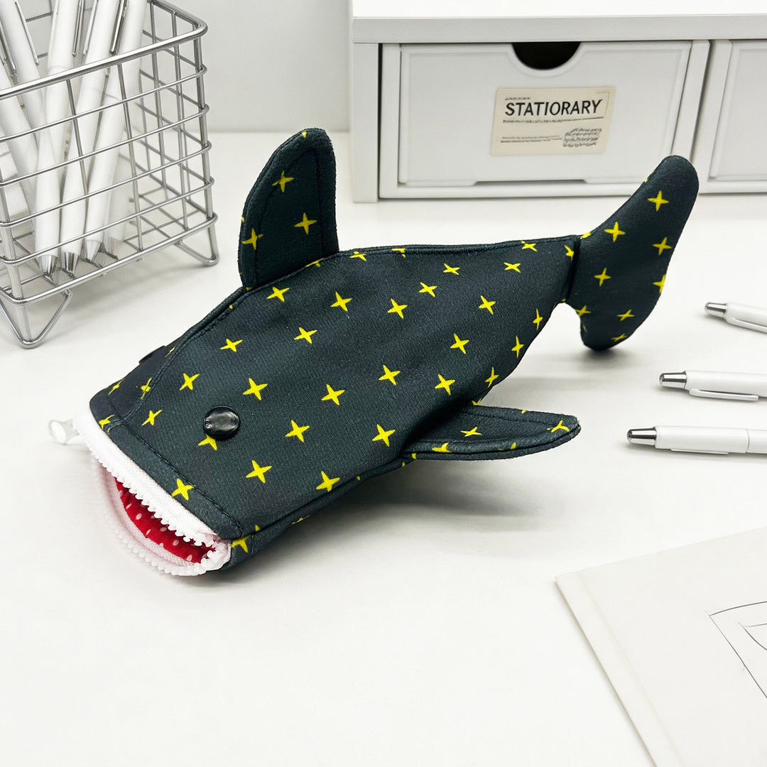 Plush Shark-Shaped Pencil Case Stornfield