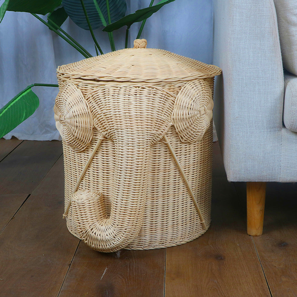Playful laundry basket in elephant design Stornfield
