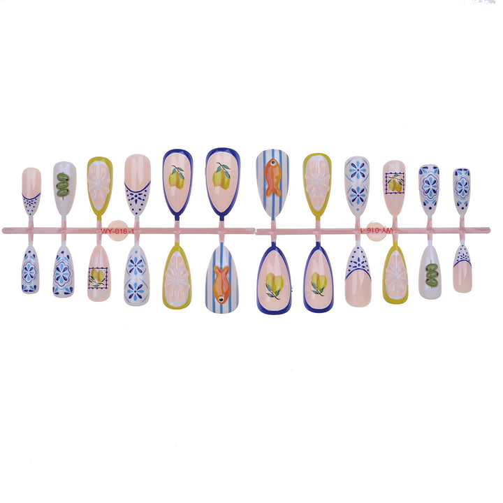 Artistic Sea-Themed Press-On Nail Set Stornfield