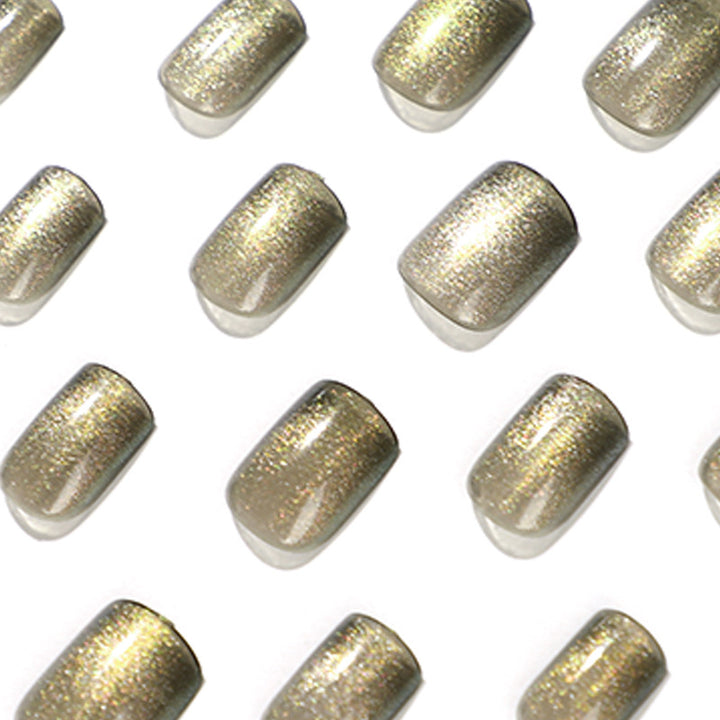 Artful Nail Extensions with Glitter and Ombre Effect Stornfield