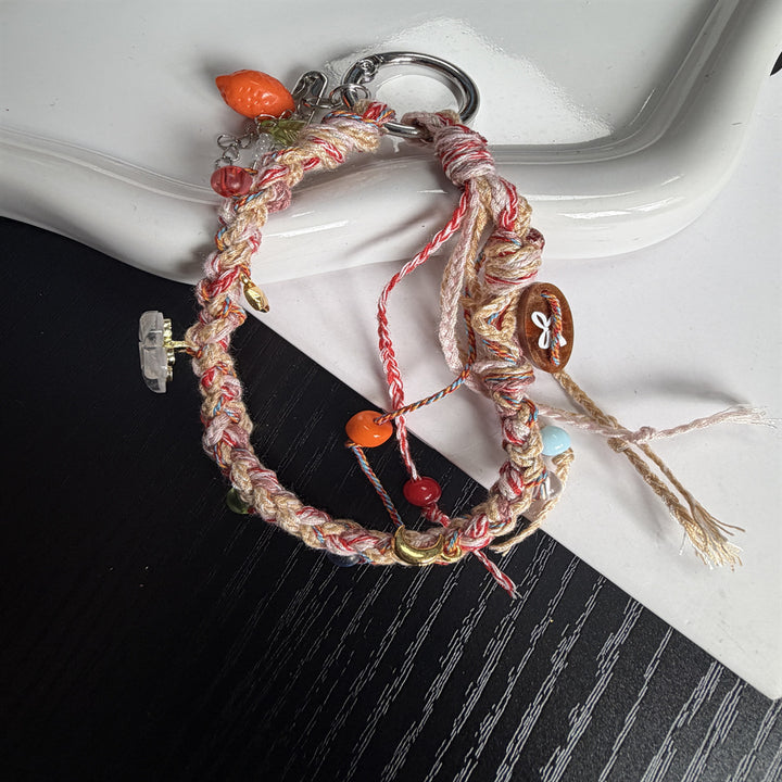 Handmade Beaded Charm Keyring Stornfield