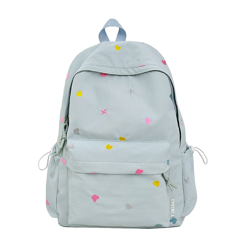 Playful Heart-Patterned Backpack Stornfield