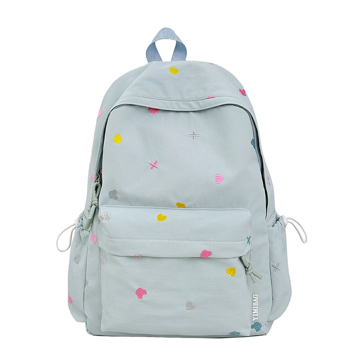 Playful Heart-Patterned Backpack Stornfield