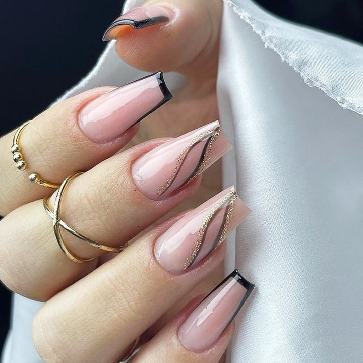 Artful Nail Extensions with Elegant Design Stornfield
