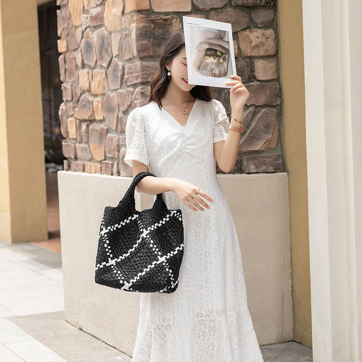 Braided Handbag with Removable Clutch Stornfield