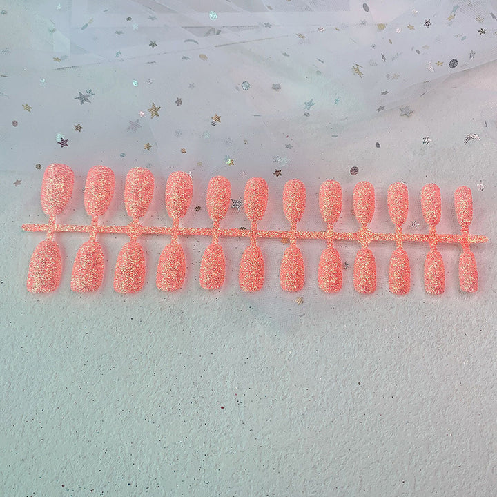 Glittery Gel Press-On Nail Extensions